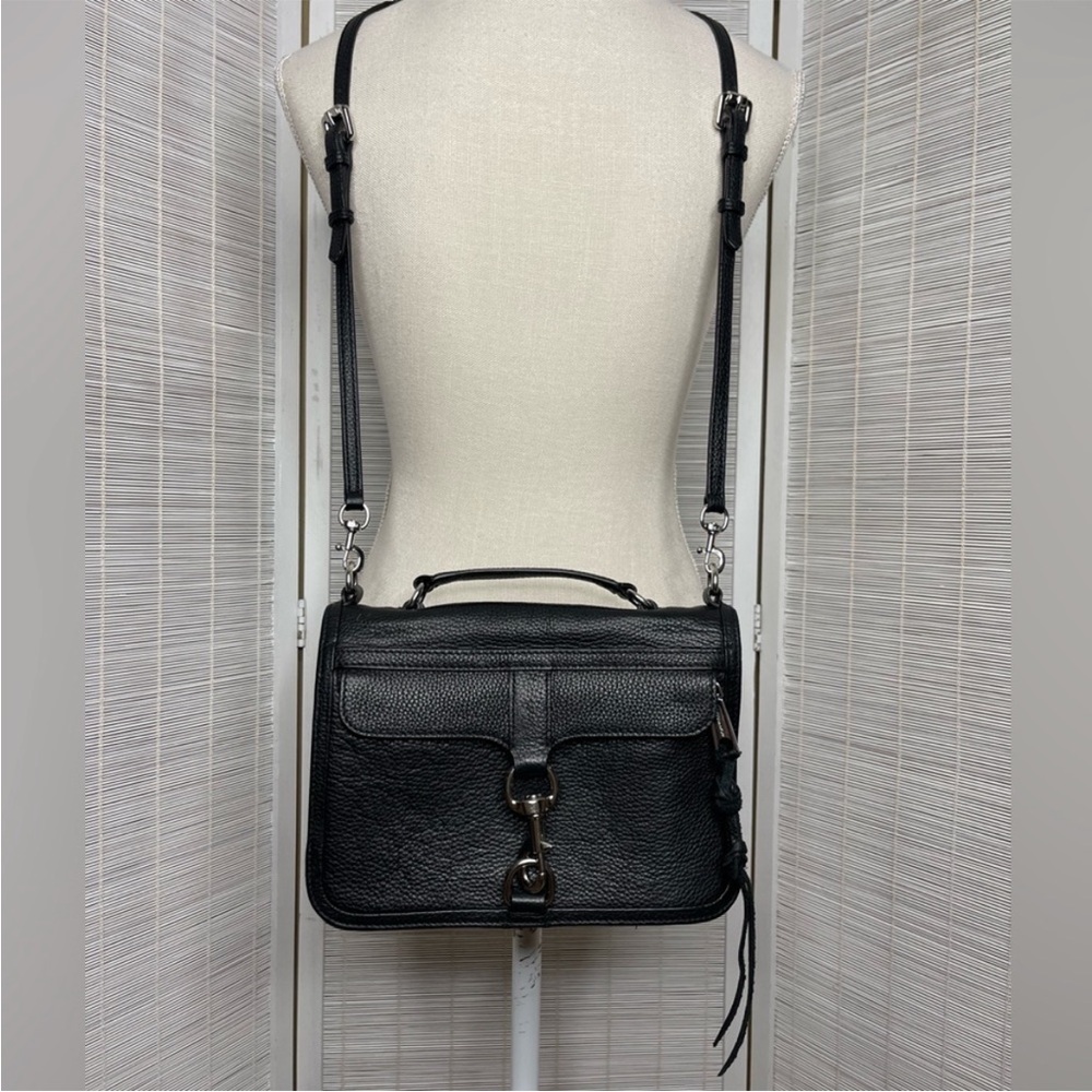 Black Leather Rebecca Minkoff Crossbody Bag